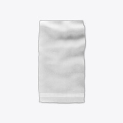 Mockup of a beach towel isolated on white background