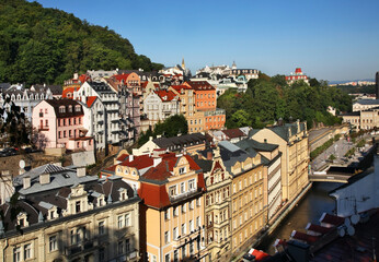 View of Karlovy Vary. Bohemia. Czech Republic
