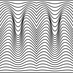 Vector abstract lines pattern. Waves background