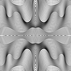 Vector abstract lines pattern. Waves background
