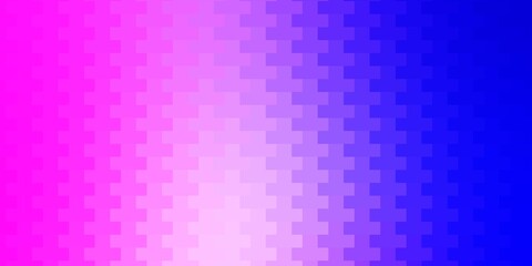 Light Pink, Blue vector layout with lines, rectangles. Abstract gradient illustration with rectangles. Modern template for your landing page.