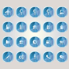 collection of buttons