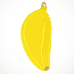 Banana isolated on white background