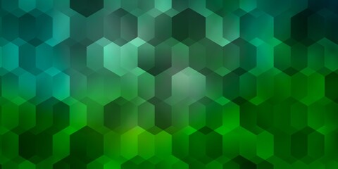 Fototapeta na wymiar Light Green vector pattern with colorful hexagons.