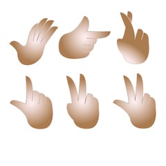 collection of hand gestures