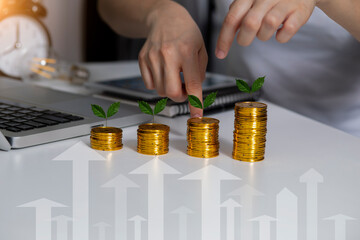 Saving money concept.