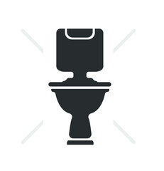 Wc Toilet bowl vector icon