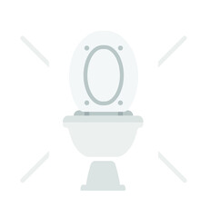 Wc Toilet bowl vector icon