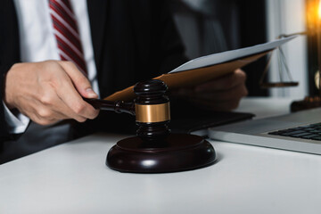 lawyer businessman working in office workplace for consultant lawyer concept.