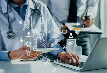 Medical technology and futuristic concept.	