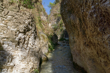 The Rio Chillar hiking trail. Nerja, Malaga, Spain.