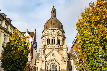 The Christuskirche, a Protestant church in Mainz - Rhineland-Palatinate, Germany