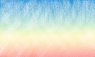 Abstract painting. Blue, yellow, red gradient background.
