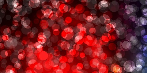 Dark Blue, Red vector backdrop with dots.