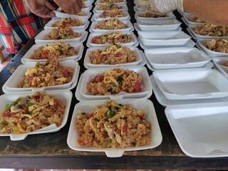 thai food on the table