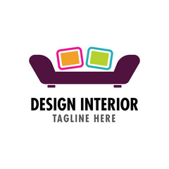 design interior logo vector design template