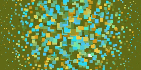 Light Blue, Yellow vector layout with lines, rectangles. New abstract illustration with rectangular shapes. Pattern for commercials, ads.