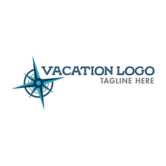 compass - travel logo vector design template