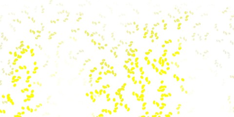 Fototapeta na wymiar Light yellow vector pattern with abstract shapes.