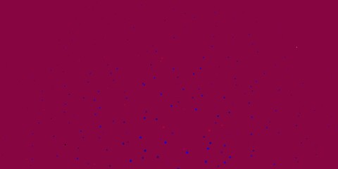 Dark Blue, Red vector template with neon stars. Shining colorful illustration with small and big stars. Pattern for wrapping gifts.