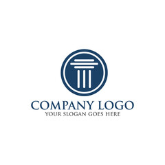 law logo vector design template