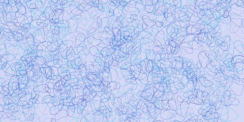 Light blue vector template with abstract forms.