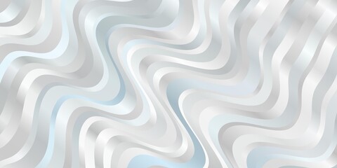 Light BLUE vector template with wry lines. Colorful illustration in circular style with lines. Pattern for ads, commercials.