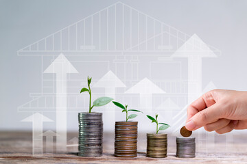 Business finances and saving money concept.