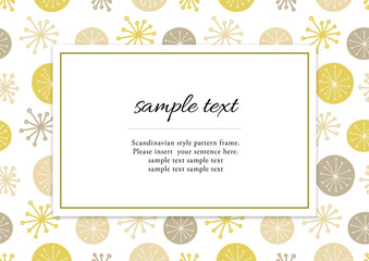 北欧風パターンのフレーム