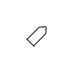 Condom isolated line icon for web and mobile