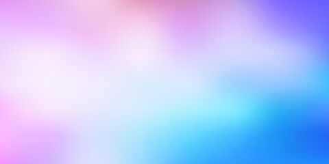 Light blue, red vector abstract blur pattern.