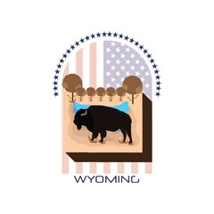 map of wyoming state