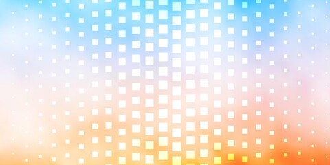 Light Blue, Yellow vector template in rectangles. Rectangles with colorful gradient on abstract background. Pattern for commercials, ads.
