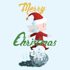 merry christmas card design