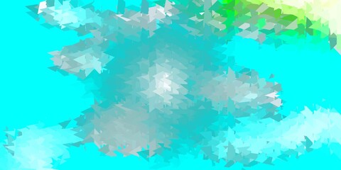 Fototapeta na wymiar Light blue, green vector polygonal background.
