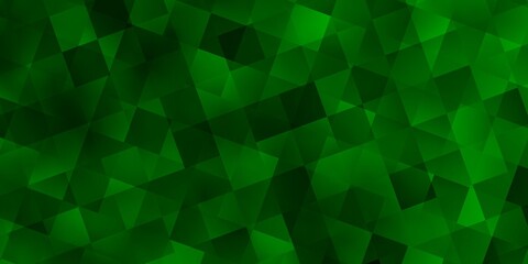 Fototapeta na wymiar Light Green vector pattern with polygonal style with cubes.