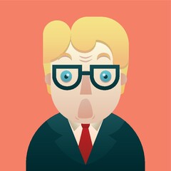 businessman feeling shocked