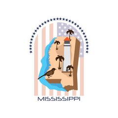 map of mississippi state