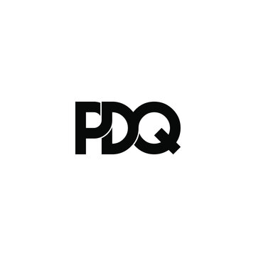 pdq letter original monogram logo design