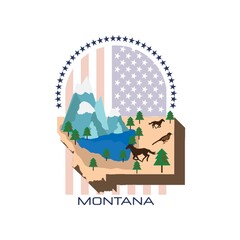 map of montana state