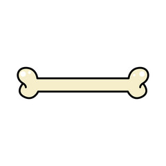 Bone isolated on a white background. Vector illustration
