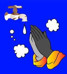 vector illustration of a hand holding a heart