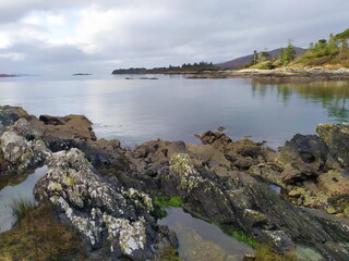 Fototapeta na wymiar Rocky coast in Kerry, Ireland