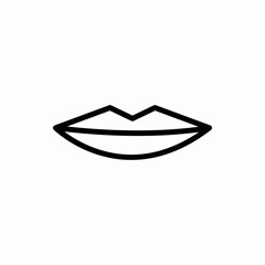 Outline lips icon.Lips vector illustration. Symbol for web and mobile