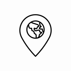 Outline location icon.Location vector illustration. Symbol for web and mobile