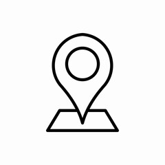 Outline location icon.Location vector illustration. Symbol for web and mobile