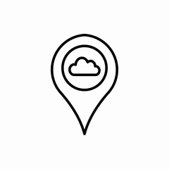 Outline location icon.Location vector illustration. Symbol for web and mobile