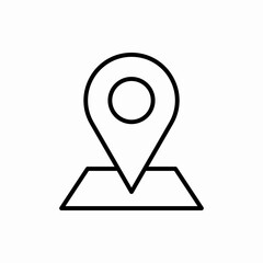 Outline location icon.Location vector illustration. Symbol for web and mobile