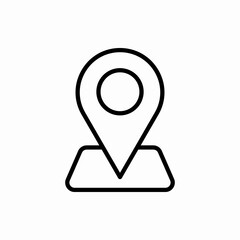 Outline location icon.Location vector illustration. Symbol for web and mobile