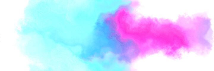 abstract watercolor background with watercolor paint style with pale turquoise, violet and lavender colors and space for text or image